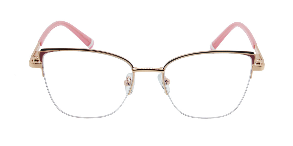 MX2189A-1 | Women | Matte Pink | Metal Glasses