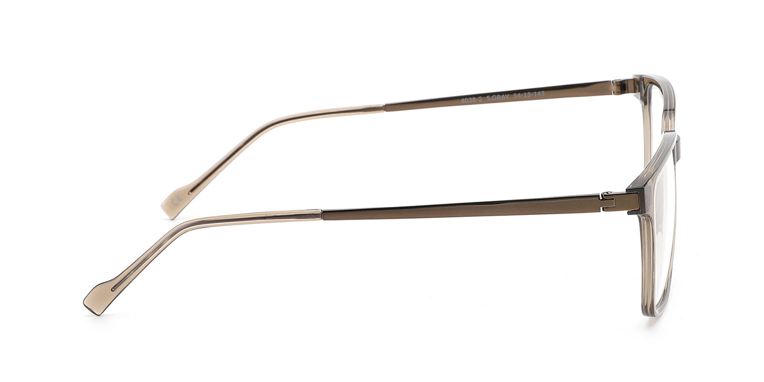 MX4038-2 | Men | Shiny Gray | Ultem/Titanium Glasses