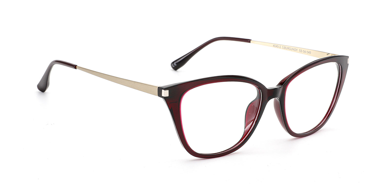 MX4040-2  | Women | Shiny Burgundy | Ultem/Titanium Glasses
