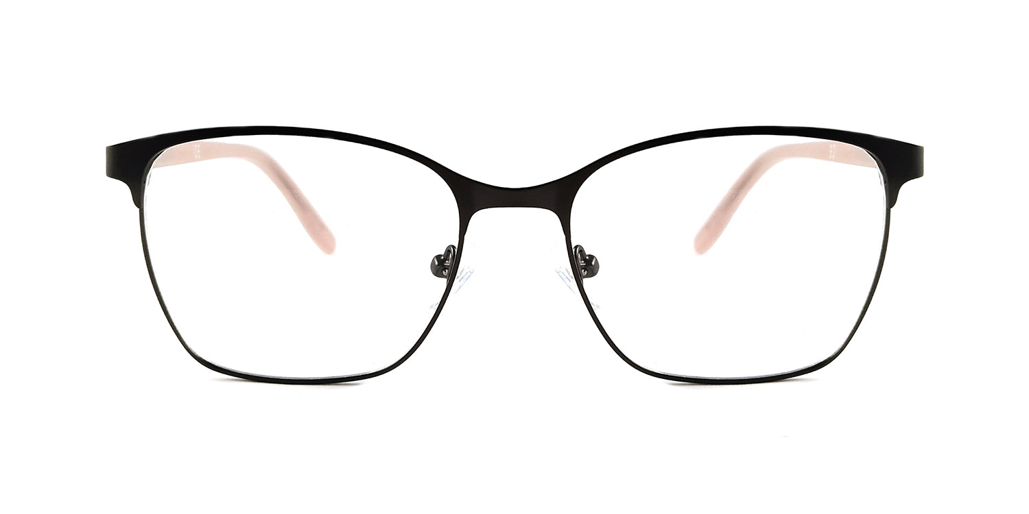 RA447-1 | Women | Shiny Gun | Metal Glasses