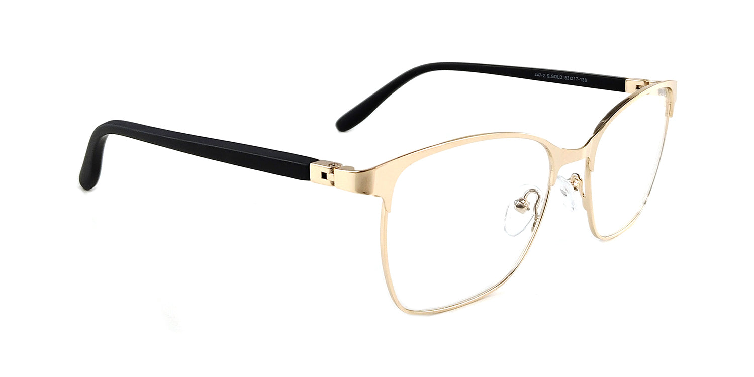 RA447-2 | Women | Shiny Gold | Metal Glasses