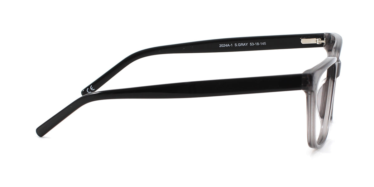 MX2024A-1 | Men | Shiny Gray | Acetate Glasses