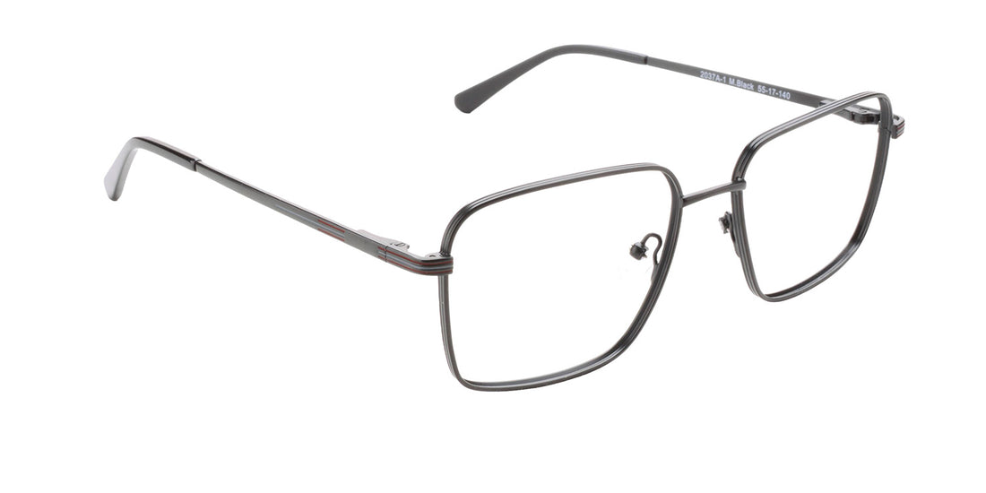 MX2037A-1 | Men | Shiny Black | Metal Glasses