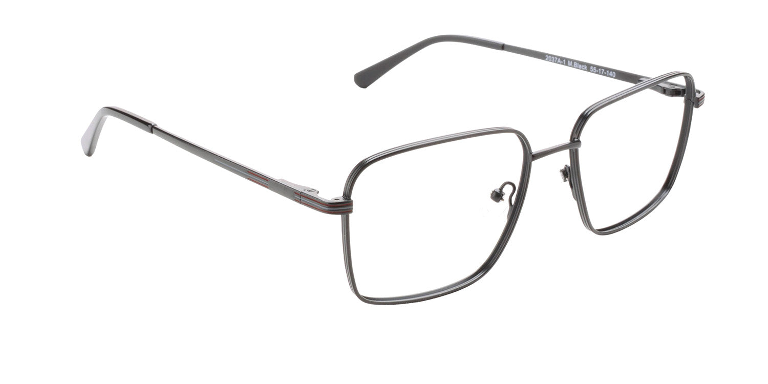 MX2037A-1 | Men | Shiny Black | Metal Glasses