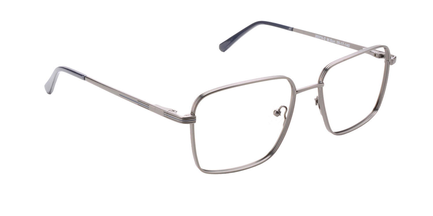 MX2037A-2 | Men | Shiny Gun | Metal Glasses