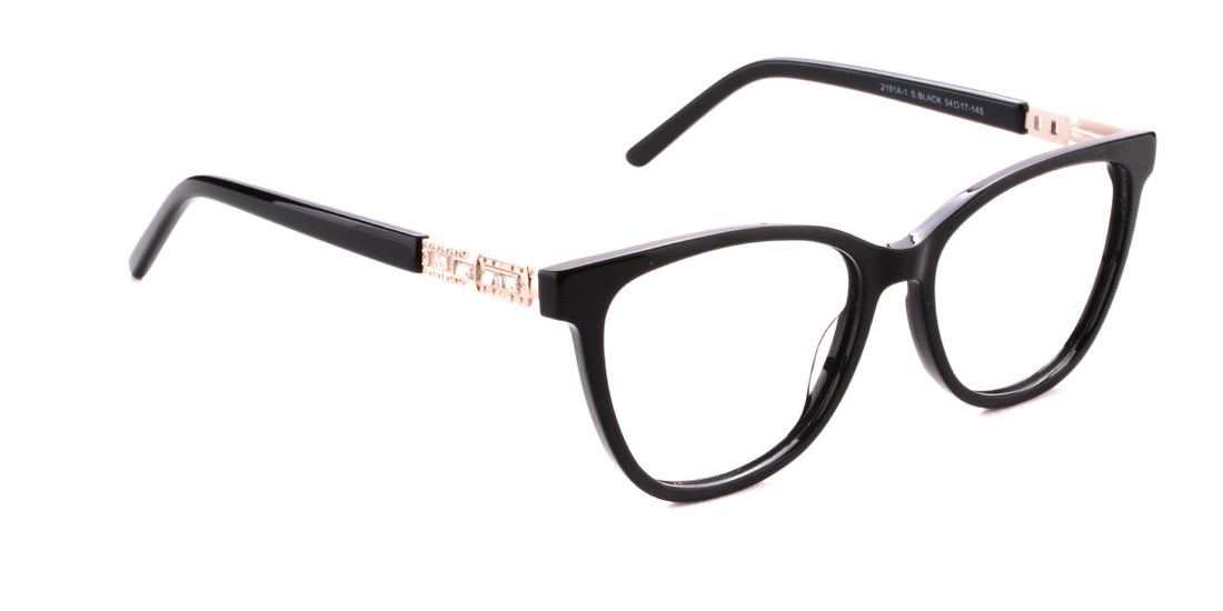 MX2191A-1 | Women | Shiny Black | Acetate Glasses