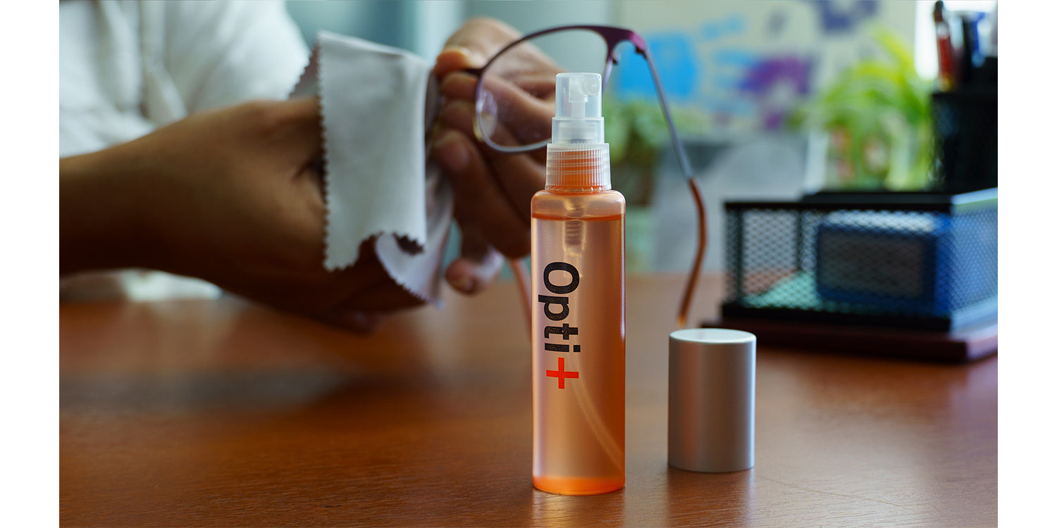 OPC-8607-1 | Lens Cleaner Spray & Microfiber | Orange