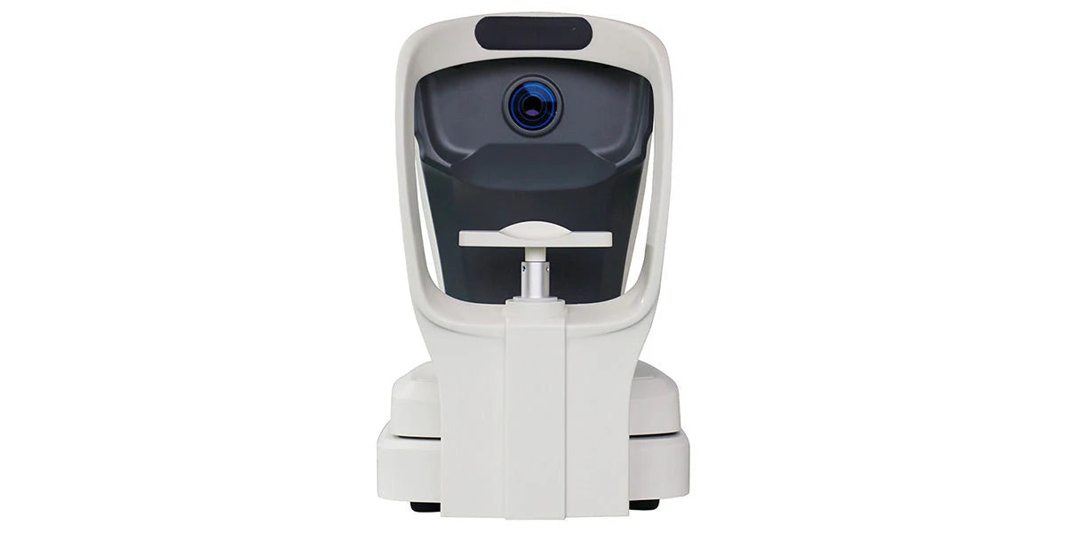 Back view of Auto Refractometer / Keratometer ARK9600 on a white background 