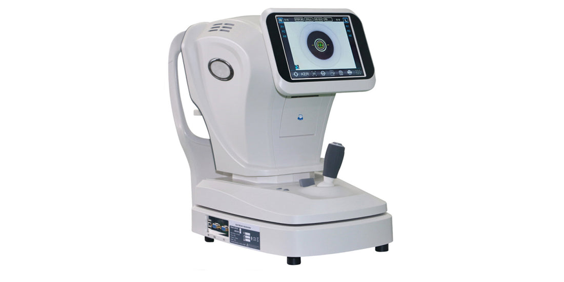 Auto Refractometer / Keratometer ARK 7610 on a white background