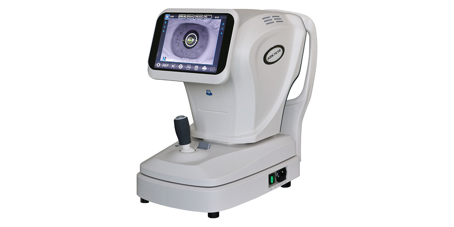 Auto Refractometer / Keratometer ARK 7610 on a white background