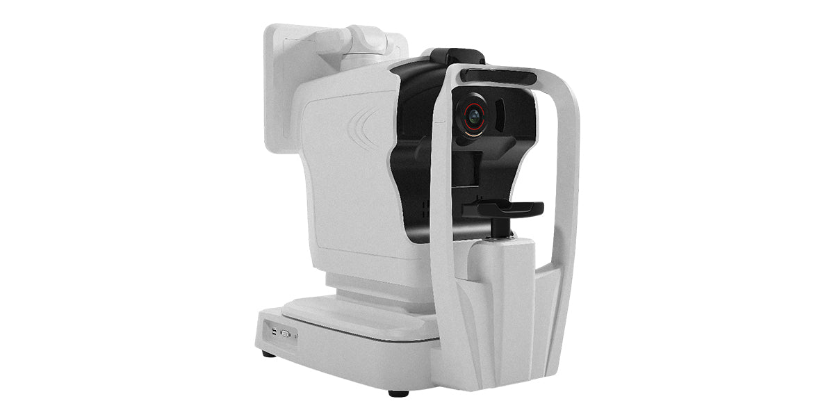 Auto Refractometer/Keratometer on a white background