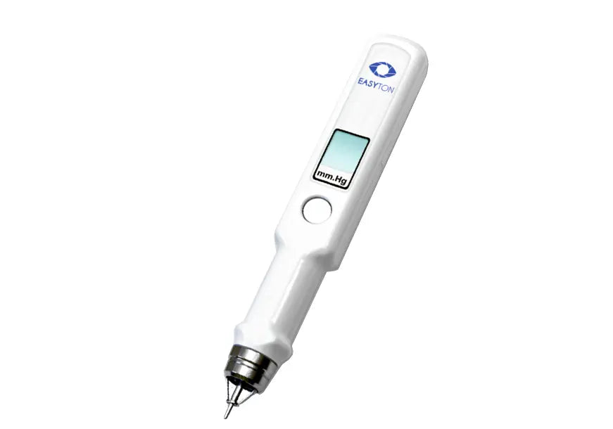 easyton transpalpebral digital tonometer on a white background