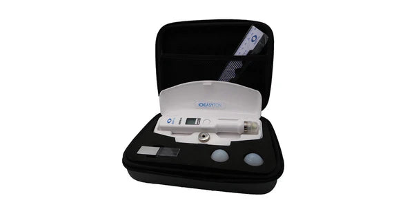 easyton transpalpebral digital tonometer on a white background