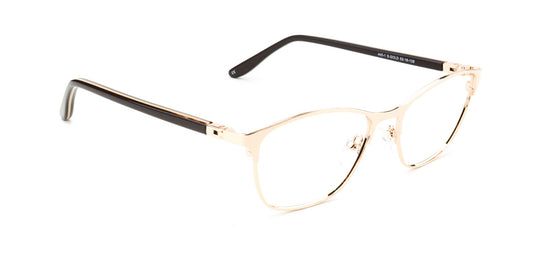 Flex 180 gold eyeglasses on a white background