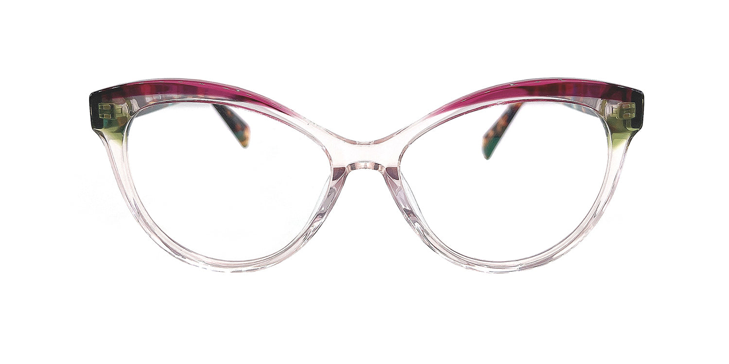 women eyeglasses on a white background