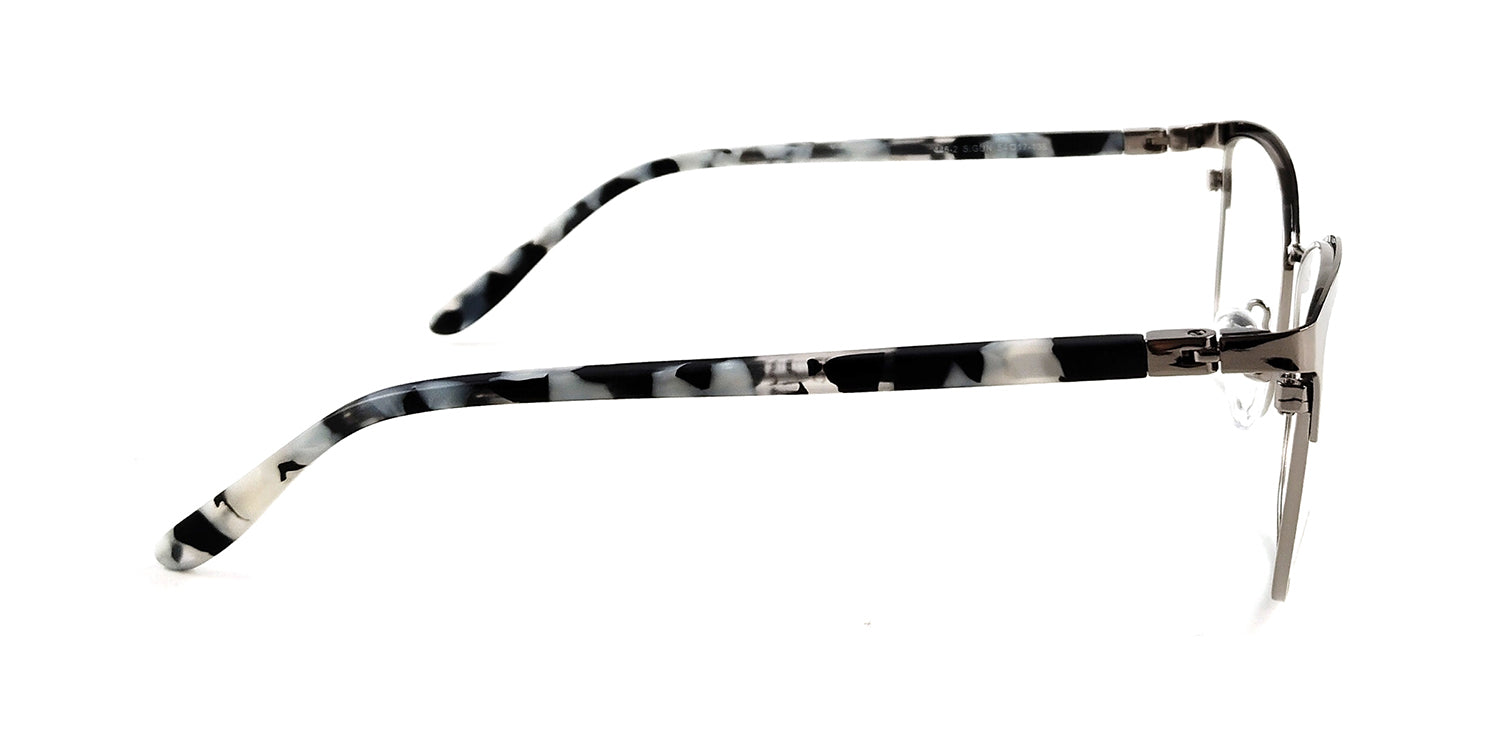 RA446-2N | Women | Shiny Gun | Metal Glasses