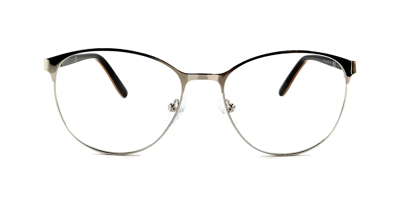 RA448-2 | Women | Shiny Silver | Metal Glasses