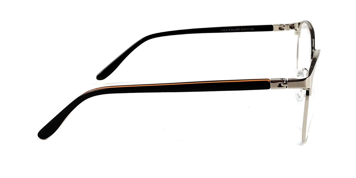 RA448-2 | Women | Shiny Silver | Metal Glasses