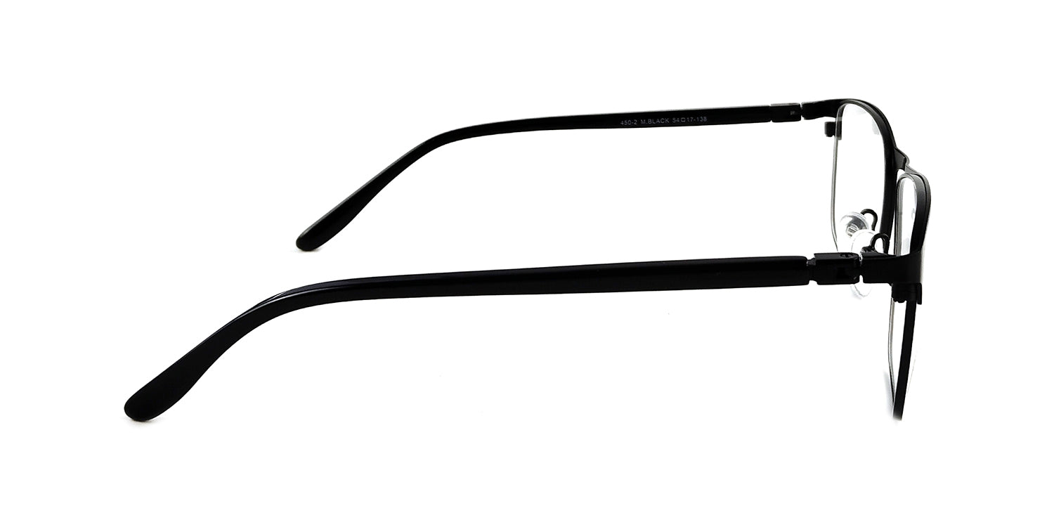 RA450-2 | Men | Shiny Black | Metal Glasses