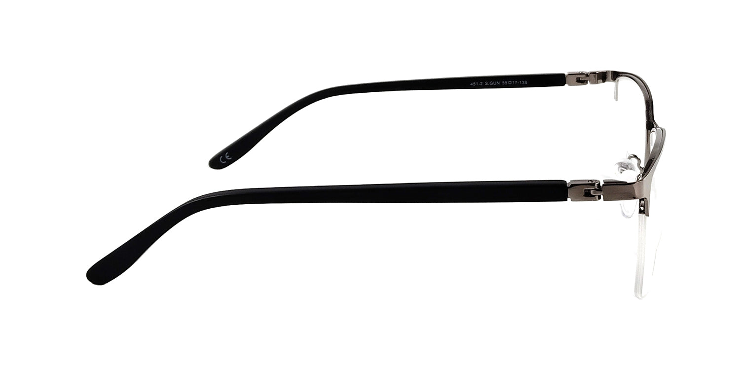 RA451-2 | Men | Matte Gun | Metal Glasses