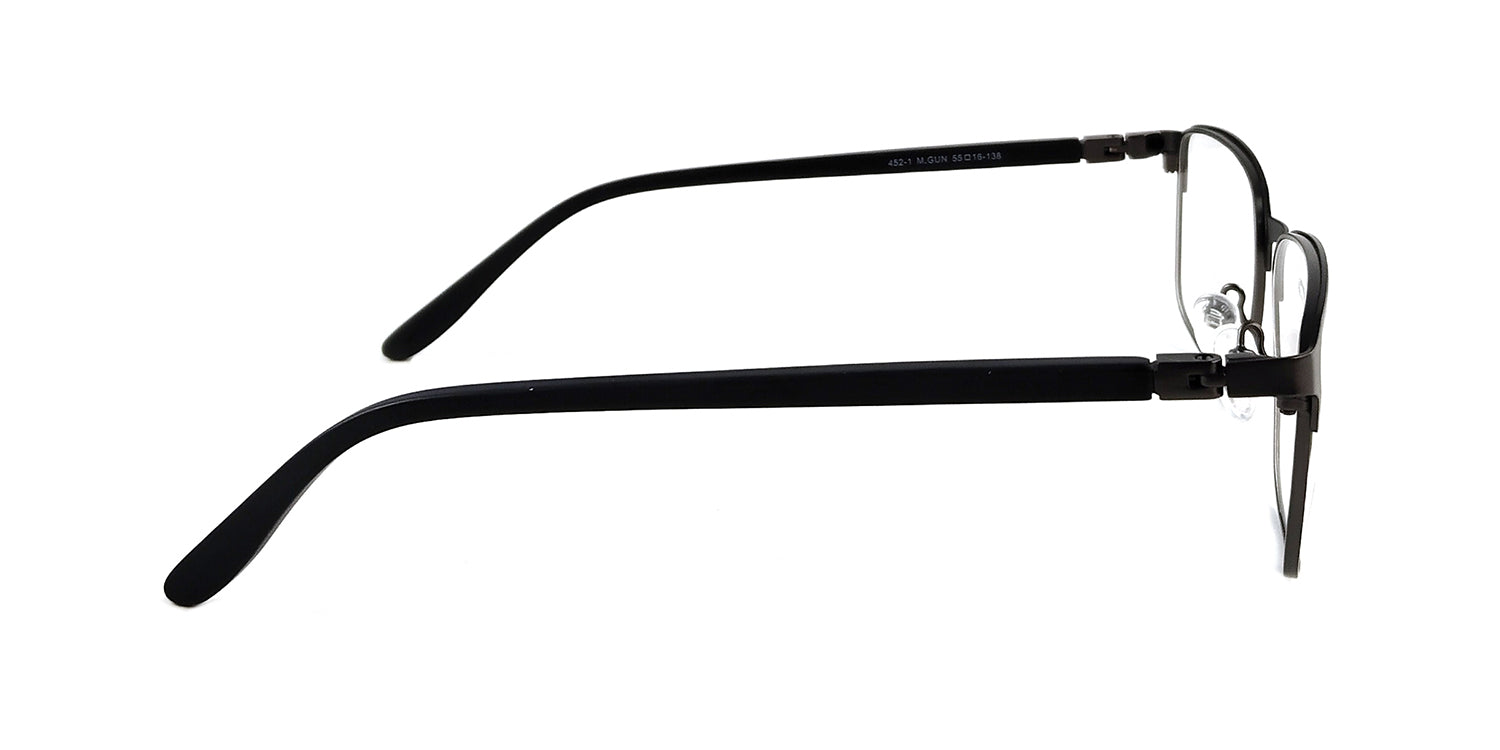 RA452-1 | Men | Matte Gun | Metal Glasses