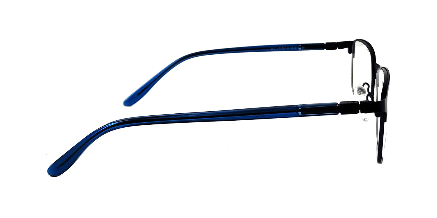 RA452-2 | Men | Matte Blue | Metal Glasses