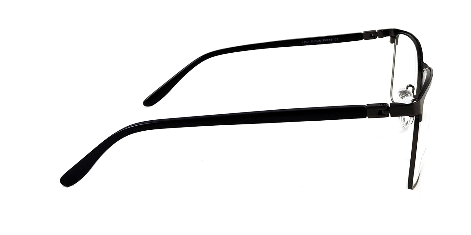 RA453-1 | Men | Matte Gun | Metal Glasses