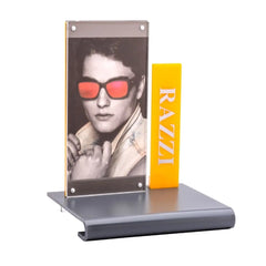 RAP-8089-1 | Acrylic Display | Gray & Yellow | Razzi Pop Material