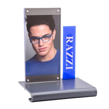 RAP-8089-2 | Acrylic Display | Gray & Blue | Razzi Pop Material