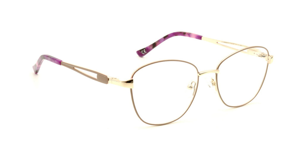 MX2163A-2 | Women | Shiny Brown | Metal Glasses