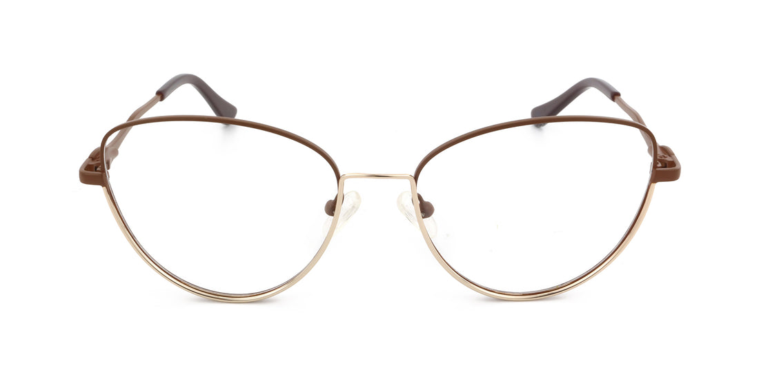 MX2169A-2 | Women | Matte Brown | Metal Glasses