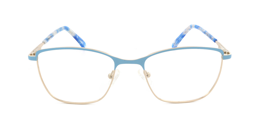 MX2271A-3 | Unisex | Matte Blue | Metal Glasses