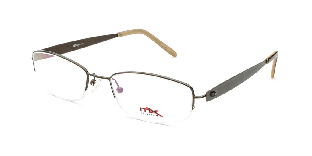 MX4002-1 | Women | Matte Brown | Titanium Glasses