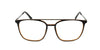 Maxima Unisex Matte Brown Square Beta Titanium Glasses