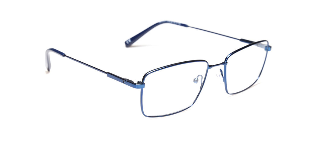 MX4033-1 | Men | Shiny Blue | Memory Titanium Glasses