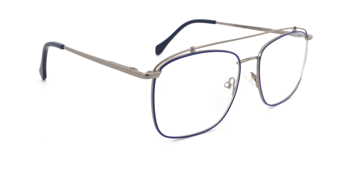 Men | Matte Blue | Metal Glasses - MX9053-2