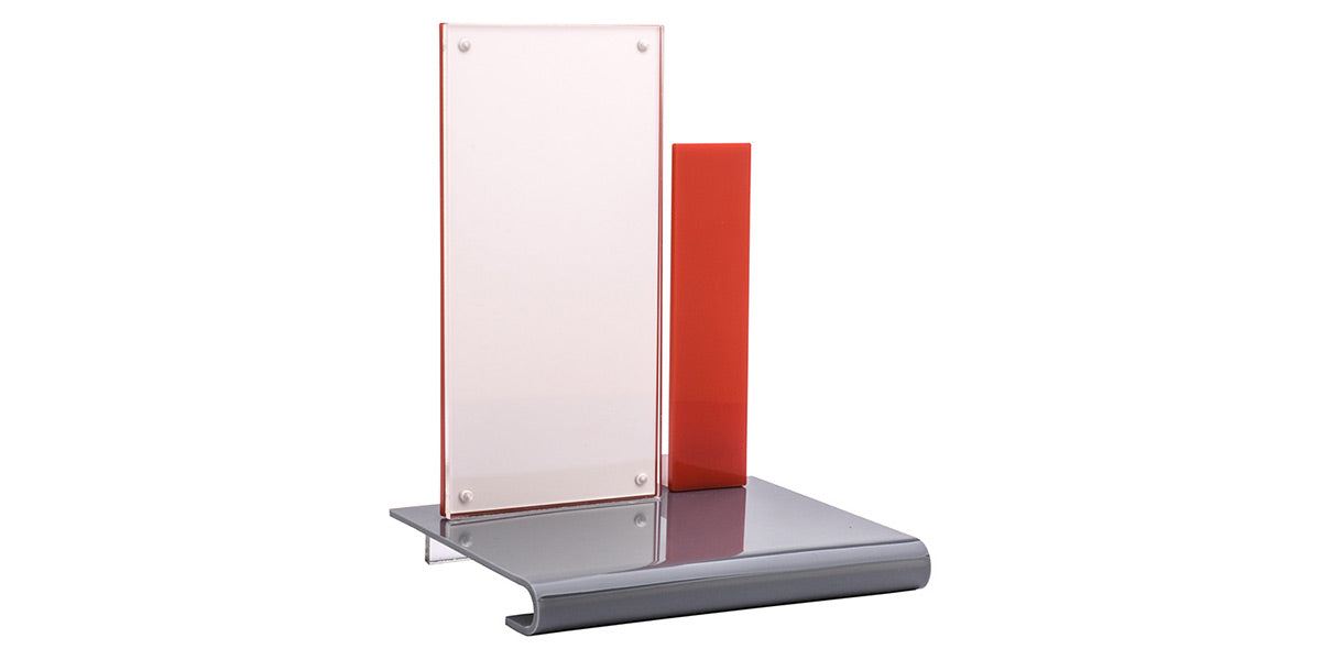 OPD-8000-2 | 1PC Acrylic Frame Display | Red