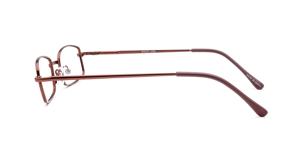 RA309-1 | Unisex | Matte Burgundy | Metal Glasses