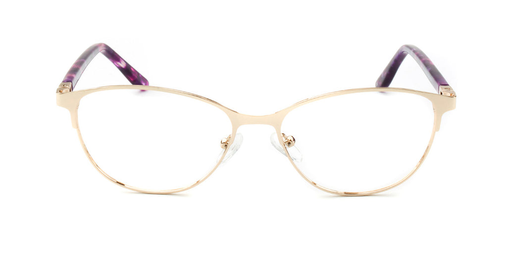 RA441-2 | Women | Shiny Gold | Metal Glasses