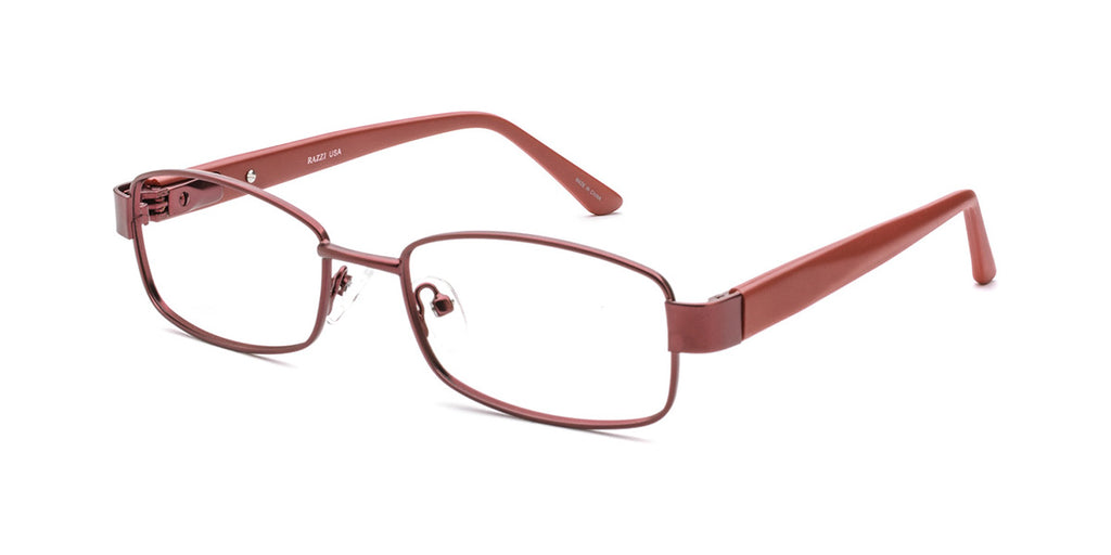 RA517-3 | Women | Matte Burgundy | Metal Glasses