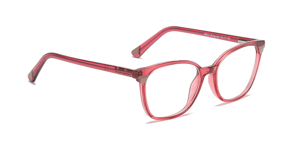 Women | Shiny Burgundy | TR-90 Glasses - RA568-2