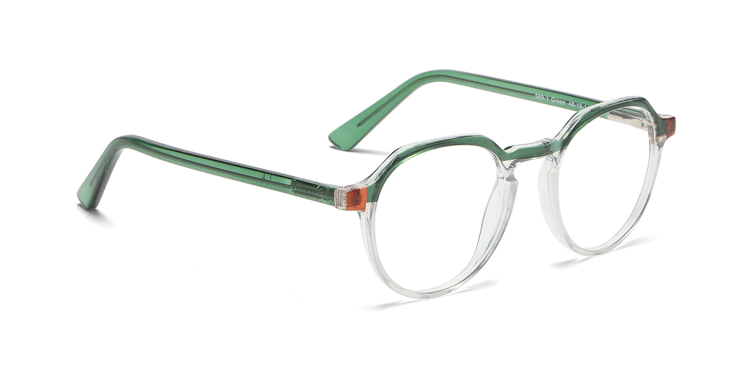 Women | Shiny Green | TR-90 Glasses - RA569-1