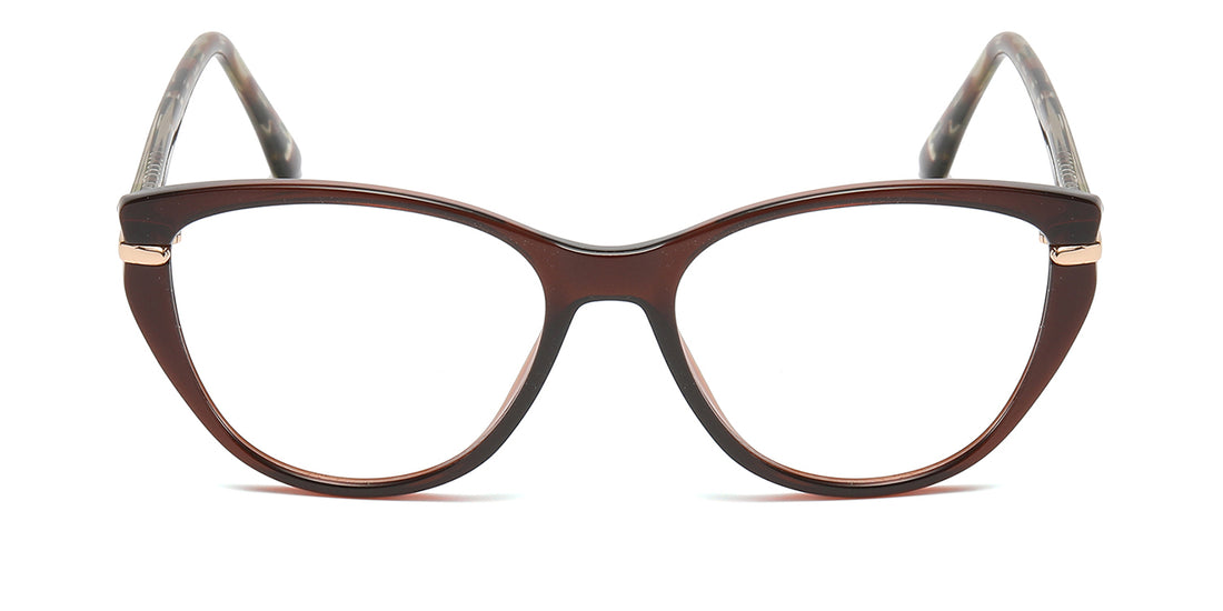 Women | Shiny Brown | TR-90 Glasses - RA570-2