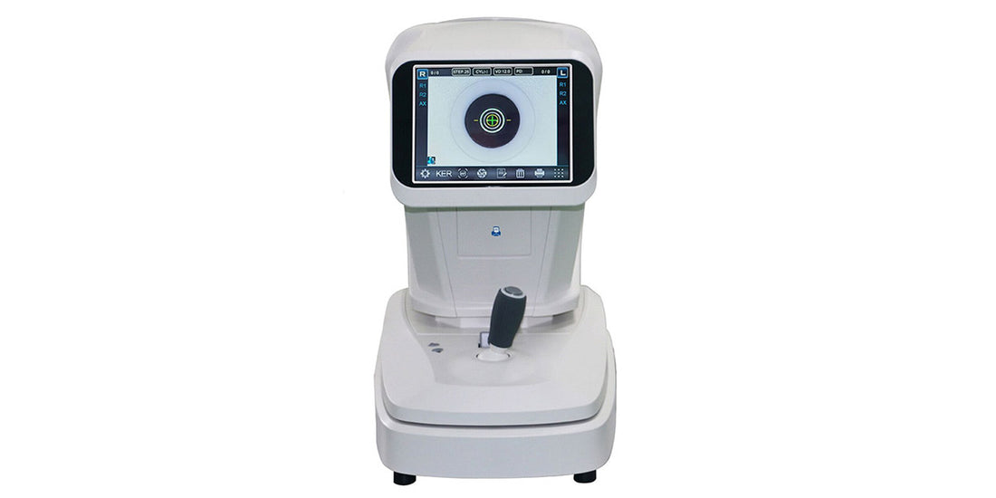 Auto Refractometer / Keratometer ARK 7610 on a white background