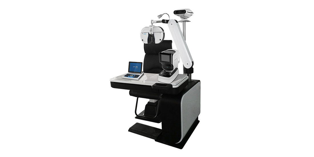 Automatic Ophthalmic Unit on a white background
