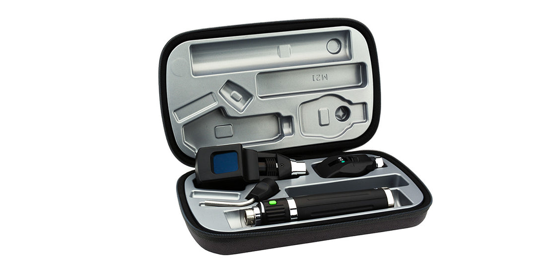 Retinoscope / Ophthalmoscope Complete Kit on a white background