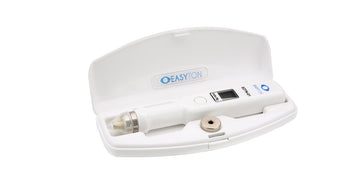 easyton transpalpebral digital tonometer on a white background