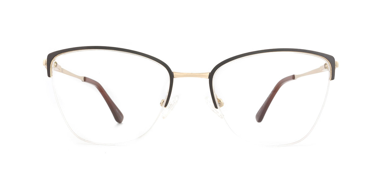 Women | Shiny Brown | Metal Glasses - MX2132A-1