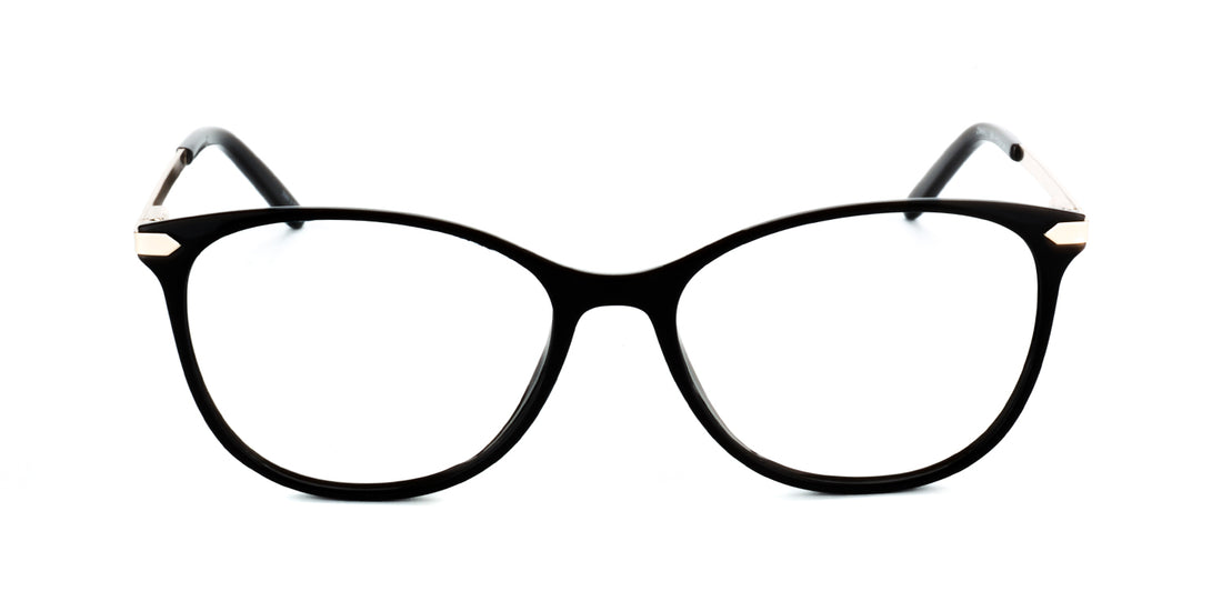 Women | Shiny Black | Acetate Glasses - MX2144A-2