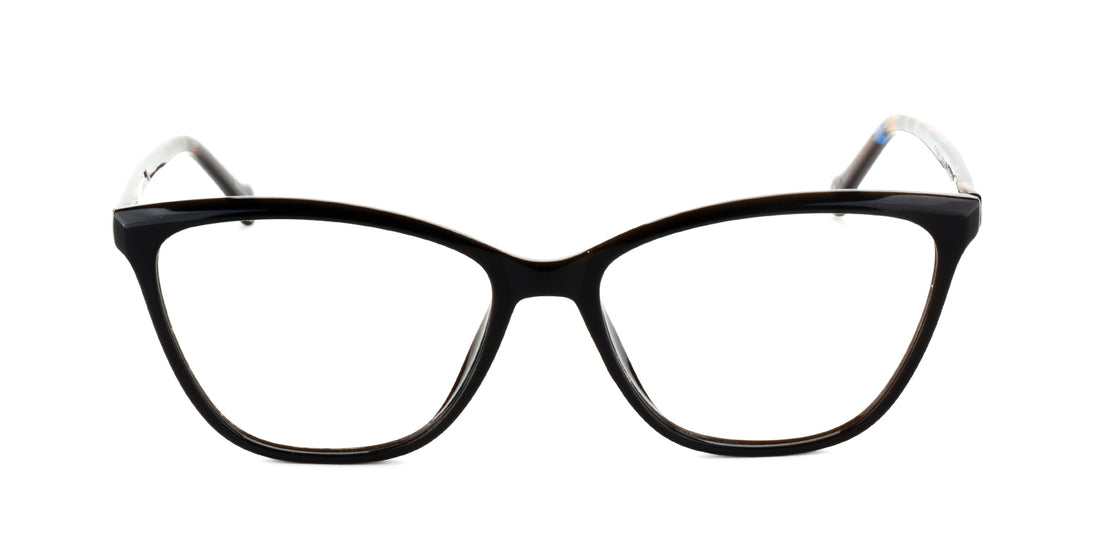 Women | Shiny Black | Acetate Glasses - MX2145A-1